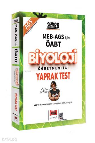 Yargı Yayınları 2025 MEB-AGS ÖABT Biyoloji Öğretmenliği Yaprak Test - 1