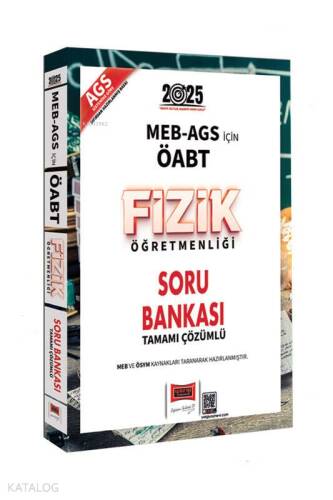 Yargı Yayınları 2025 MEB-AGS ÖABT Fizik Öğretmenliği Soru Bankası - 1