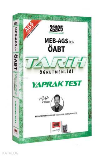 Yargı Yayınları 2025 MEB-AGS ÖABT Tarih Öğretmenliği Yaprak Test - 1