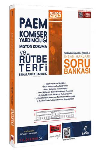 Yargı Yayınları 2025 PAEM Komiser Yardımcılığı Misyon Koruma ve Rütbe Terfi Sınavlarına Hazırlık İnsan Hakları Soru Bankası - 1