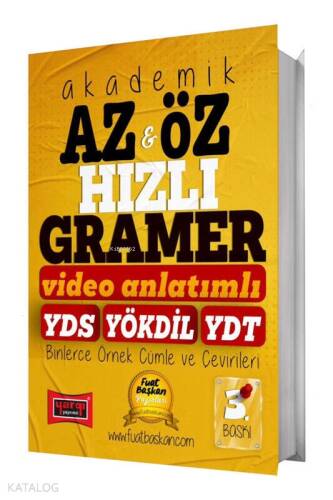 Yargı Yayınları 2025 YDS YÖKDİL YDT Akademik Az & Öz Hızlı Gramer (Video Anlatımlı) - 1