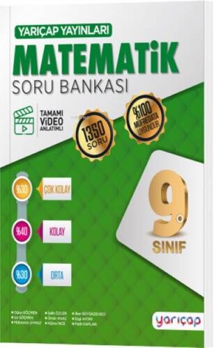 Yarı Çap Yayınları 9. Sınıf Matematik Soru Bankası - 1