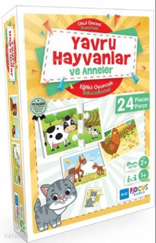 Yavru Hayvanlar ve Anneler Eğitici Oyunlar 24 Parça - 1