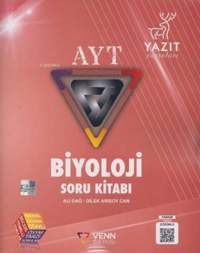 Yazıt Venn Serisi Yks Ayt Biyoloji Soru Kitabı *Yeni* - 1