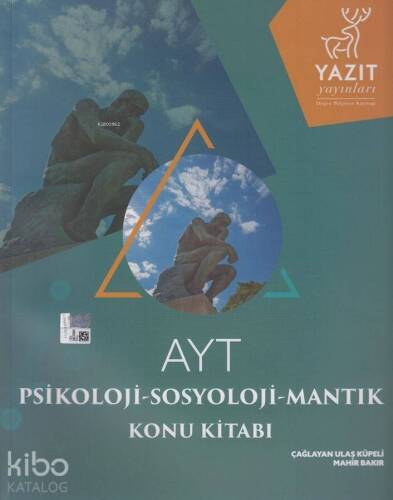 Yazıt Yayınları AYT Psikoloji Sosyoloji Mantık Konu Kitabı Yazıt - 1