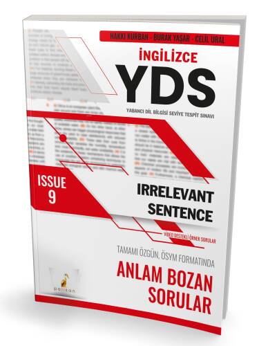 YDS İngilizce Irrelevant Sentence Issue 9 - 1