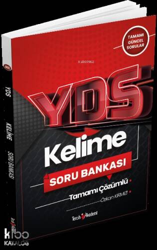 YDS Kelime Tamamı Çözümlü Soru Bankası 2022 - 1