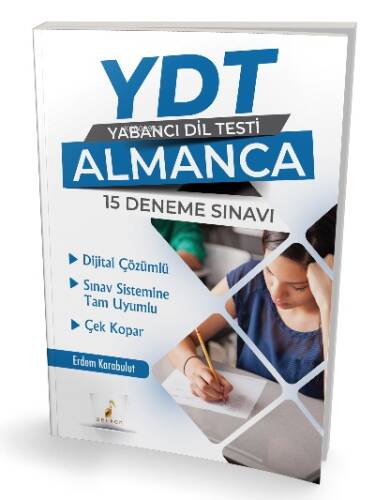 YDT Almanca Dijital Çözümlü 15 Deneme Sınavı Çek Kopar - 1