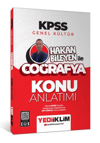 Yediiklim Yayıncılık 2025 KPSS Genel Kültür Hakan Bileyen ile Coğrafya Konu Anlatımı - 1