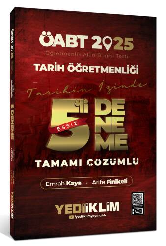 Yediiklim Yayıncılık 2025 ÖABT Tarih Öğretmenliği Tamamı Çözümlü Eşsiz 5 Deneme - 1