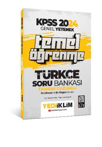 Yediiklim Yayınları 2024 Genel Yetenek Türkçe Temel Öğrenme Tamamı Çözümlü Soru Bankası - 1