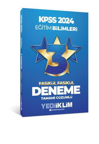 Yediiklim Yayınları 2024 KPSS Eğitim Bilimleri Tamamı Çözümlü 3 Yıldız Fasikül Deneme - 1