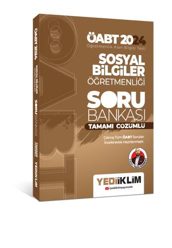 Yediiklim Yayınları 2024 ÖABT Sosyal Bilgiler Öğretmenliği Tamamı Çözümlü Soru Bankası - 1