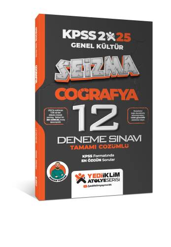 Yediiklim Yayınları 2025 KPSS Genel Kültür Atölye Serisi Coğrafya Seizma Tamamı Çözümlü 12 Deneme Sınavı - 1