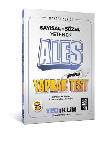 Yediiklim Yayınları 2025 Master Serisi ALES Sayısal-Sözel Yetenek Çek Kopart Yaprak Test - 1