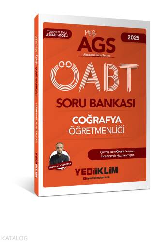 Yediiklim Yayınları 2025 MEB AGS ÖABT Coğrafya Öğretmenliği Soru Bankası - 1