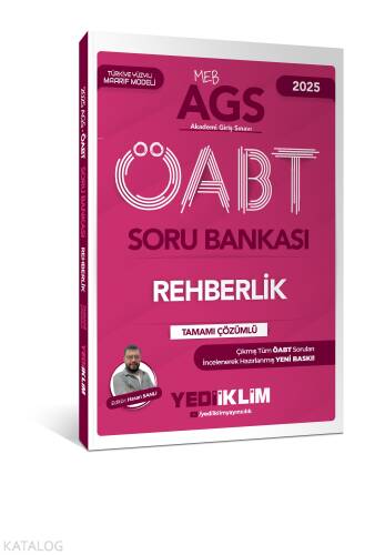 Yediiklim Yayınları 2025 MEB AGS ÖABT Din Kültürü ve Ahlak Bilgisi Öğretmenliği Tamamı Çözümlü Soru Bankası - 1