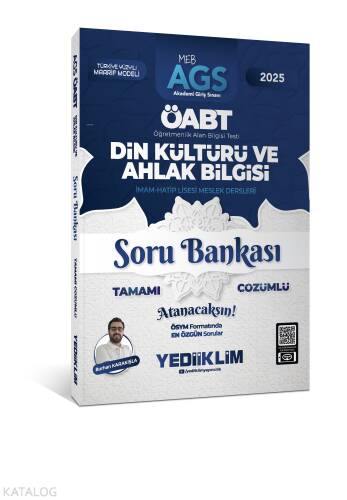 Yediiklim Yayınları 2025 MEB AGS ÖABT Din Kültürü ve Ahlak Bilgisi Tamamı Çözümlü Soru Bankası - 1