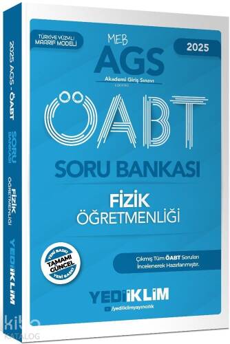 Yediiklim Yayınları 2025 MEB AGS ÖABT Fizik Öğretmenliği Soru Bankası - 1