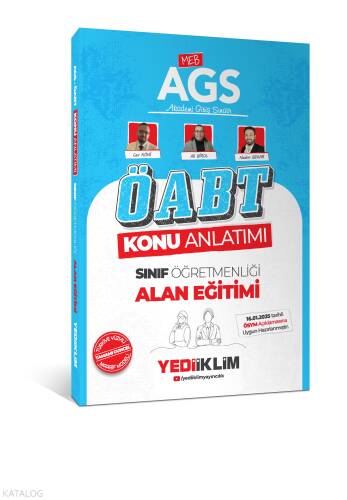 Yediiklim Yayınları 2025 MEB AGS ÖABT Sınıf Öğretmenliği Alan Eğitimi Konu Anlatımı - 1