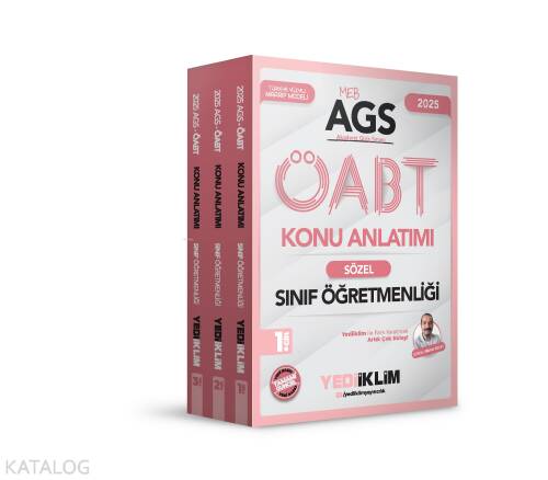 Yediiklim Yayınları 2025 MEB AGS ÖABT Sınıf Öğretmenliği Konu Anlatımı (3 Cilt) - 1