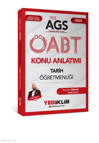 Yediiklim Yayınları 2025 MEB AGS ÖABT Tarih Öğretmenliği Konu Anlatımı - 1