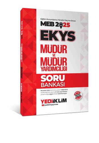 Yediiklim Yayınları 2025 MEB EKYS Müdür ve Müdür Yardımcılığı Soru Bankası - 1