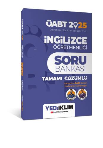 Yediiklim Yayınları 2025 ÖABT İngilizce Öğretmenliği Tamamı Çözümlü Soru Bankası - 1