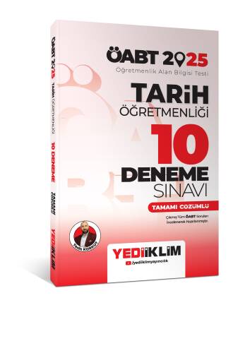 Yediiklim Yayınları 2025 ÖABT Tarih Öğretmenliği Tamamı Çözümlü 10 Deneme Sınavı - 1