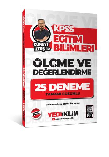 Yediiklim Yayınları KPSS Eğitim Bilimleri Ölçme ve Değerlendirme Cüneyt İltuş ile Tamamı Çözümlü 25 Deneme - 1