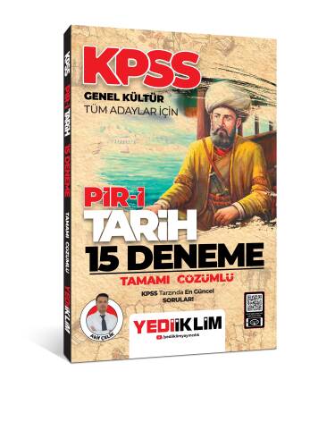 Yediiklim Yayınları KPSS Genel Kültür Tüm Adaylar İçin Pir-1 Tarih Tamamı Çözümlü 15 Deneme - 1