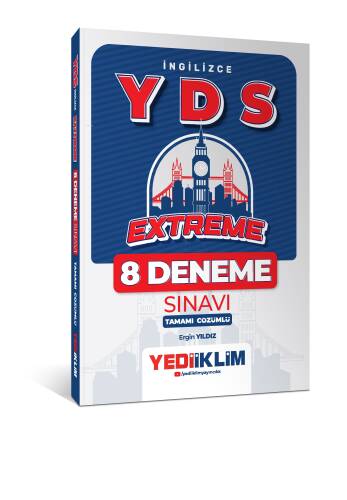 Yediiklim Yayınları YDS İngilizce Extreme Tamamı Çözümlü 8 Deneme Sınavı - 1