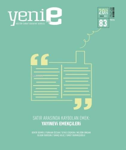 Yeni E Dergisi 2 Aylık Kültür Sanat Dergisi 83.Sayı - 1