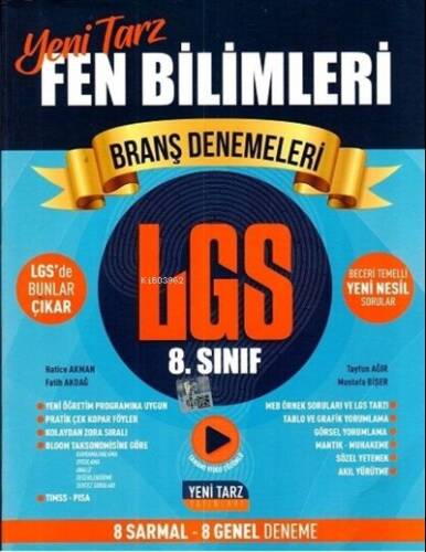 Yeni Tarz Yayınları 8.Sınıf Yeni Tarz Deneme Fen Bilimleri - 2021 - 1