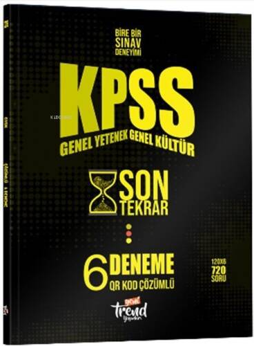 Yeni Trend Yayınları KPSS Son Tekrar QR Çözümlü 6 Deneme - 1