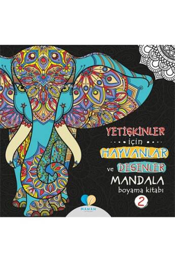 Yetişkinler İçin Hayvanlar Ve Desenler Mandala Boyama Kitabı-2 - 1