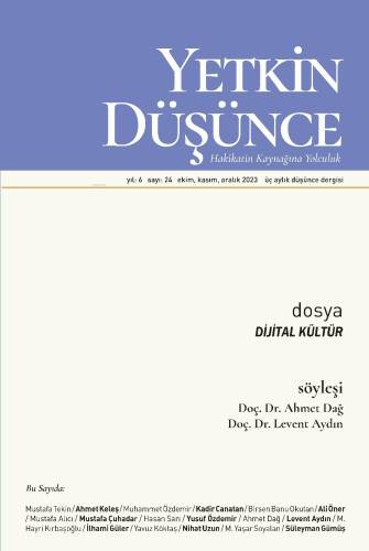 Yetkin Düşünce: 24. Sayı - 1