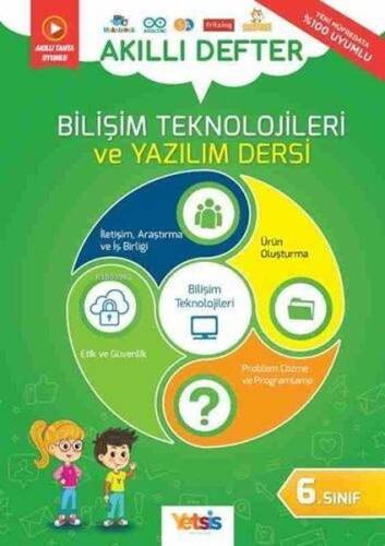 Yetsis Yayınları 6. Sınıf Bilişim Teknolojileri ve Yazılım Dersi Akıllı Defter - 1