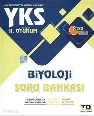 YKS 2.Oturum Biyoloji Soru Bankası - 1