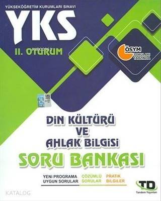 YKS 2.Oturum Din Kültürü ve Ahlak Bilgisi Soru Bankası - 1