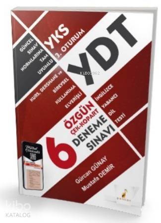 YKS 3 Oturum YDT İngilizce Özgün 6 Deneme Sınavı Çek Kopart - 1