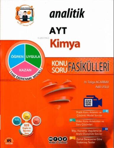 YKS AYT ANALİTİK KA.SB. KİMYA - 2022 - 1