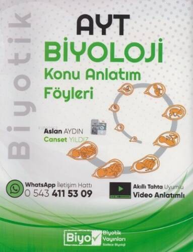 Yks Ayt Biyotik Biyoloji Konu Anlatım Föyü - 2023 - 1