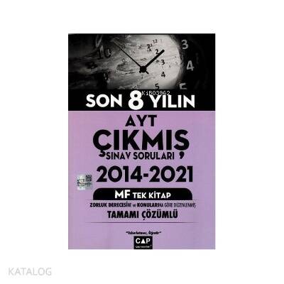 YKS AYT ÇIKMIŞ SNV SRLRI TÜM TEK 2014-2021 MF-2022 - 1