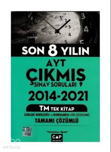 Yks Ayt Çıkmış Snv Srlrı Tüm Tek 2014-2021 Tm-2022 - 1