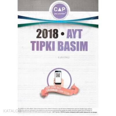 Yks Ayt Tıpkı Basım 2018 -2019 - 1