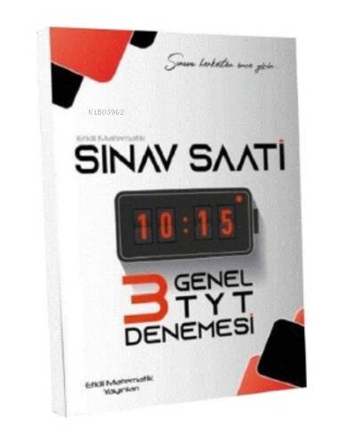 YKS TYT Genel Sınav Saati 3 Deneme - 1