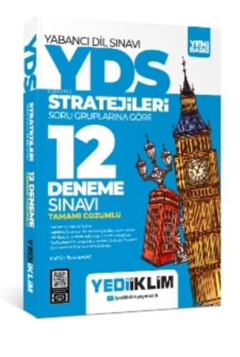 YÖKDİL Stratejileri Soru Gruplarına Göre Tamamı Çözümlü 12 Deneme Sınavı - 1