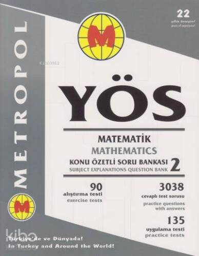 YÖS Matematik 2 Konu Özetli Soru Bankası - 1