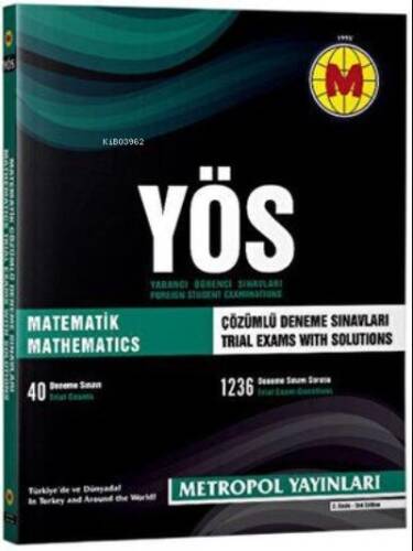 YÖS Matematik Çözümlü Deneme Sınavları - 1